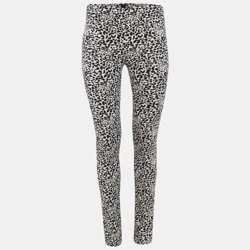 Zadig & Voltaire Black/White Animal Print Stretch Cotton Skinny Pants M - Zadig & Voltaire - Modalova