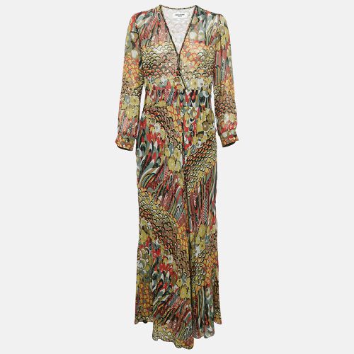 Zadig & Voltaire Multicolor Printed Fil-coupe Silk Roumi Long Dress S - Zadig & Voltaire - Modalova