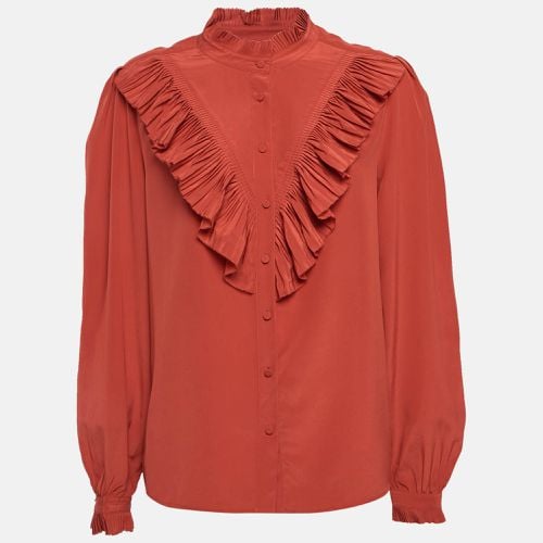 Zadig & Voltaire Red Silk Ruffled Taccora Shirt L - Zadig & Voltaire - Modalova