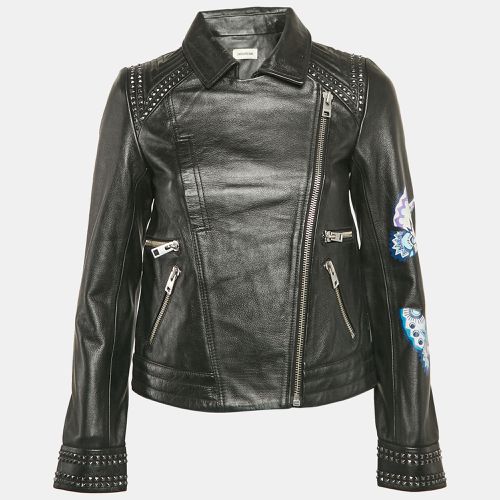 Zadig & Voltaire Black Painted Leather Kawai Biker Jacket XS - Zadig & Voltaire - Modalova