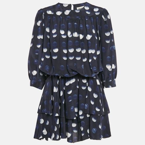 Zadig & Voltaire Navy Blue Silk Roka Dots Mini Dress L - Zadig & Voltaire - Modalova