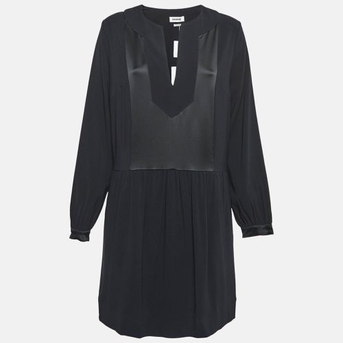 Zadig & Voltaire Black Crepe & Satin Gathered Short Dress L - Zadig & Voltaire - Modalova