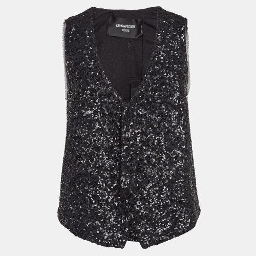 Deluxe Sequin Cotton Blend Waistcoat M - Zadig & Voltaire - Modalova