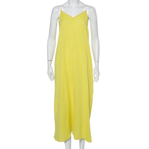 Zadig & Voltaire Yellow Cotton Open Back Ralia Maxi Dress M - Zadig & Voltaire - Modalova