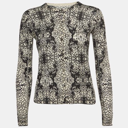 Zadig & Voltaire Black/White Abstract Print Cashmere Buttoned Cardigan S - Zadig & Voltaire - Modalova