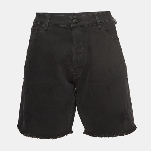 Zadig & Voltaire Black Distressed Denim Raw Edge Detail Shorts L Waist 34" - Zadig & Voltaire - Modalova