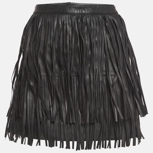 Zadig & Voltaire Black Leather Fringed Mini Skirt M - Zadig & Voltaire - Modalova