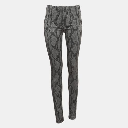 Zadig & Voltaire Grey Python Print Crepe Skinny Pants M - Zadig & Voltaire - Modalova