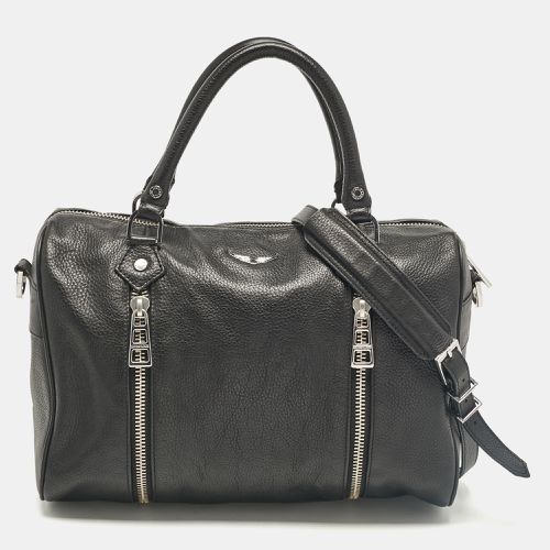 Zadig & Voltaire Black Leather Zip Boston Bag - Zadig & Voltaire - Modalova