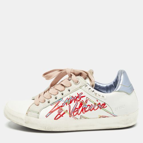 Zadig & Voltaire White Leather and Suede Lace Up Sneakers Size 36 - Zadig & Voltaire - Modalova