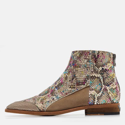 Python Embossed And Suede Ankle Boots Size 38 - Zadig & Voltaire - Modalova