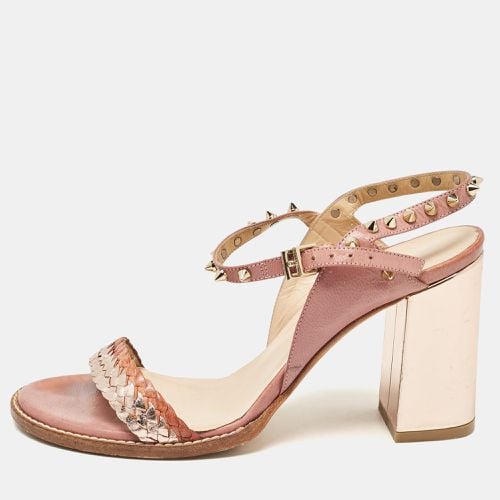 Zadig & Voltaire Metallic/Pink Leather Ankle Strap Sandals Size 39 - Zadig & Voltaire - Modalova