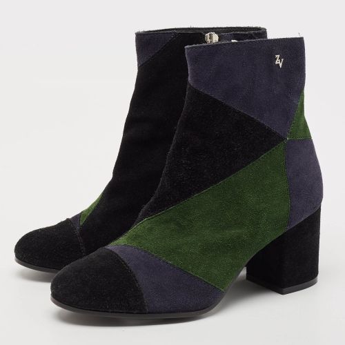 Suede Patchwork Ankle Length Boots Size 36 - Zadig & Voltaire - Modalova