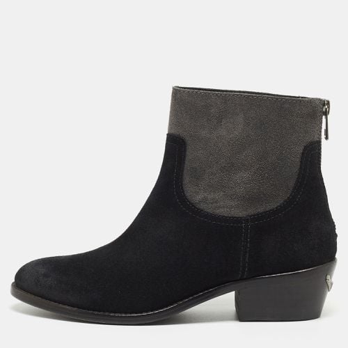 Zadig & Voltaire Black/Grey Suede Ankle Boots Size 36 - Zadig & Voltaire - Modalova