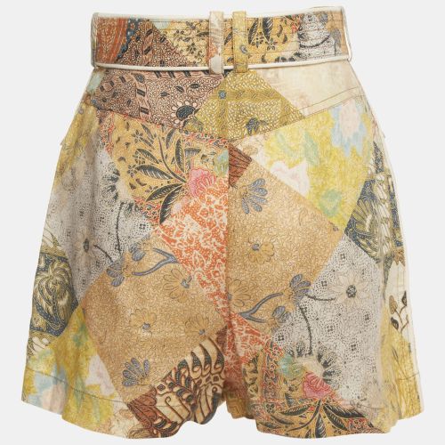 Printed Linen Regular Shorts M - Zimmermann - Modalova