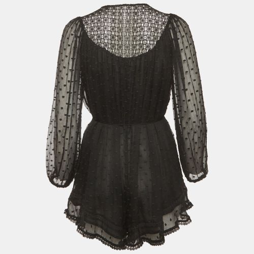 Embroidered Chiffon Belle Web Dot Playsuit S - Zimmermann - Modalova