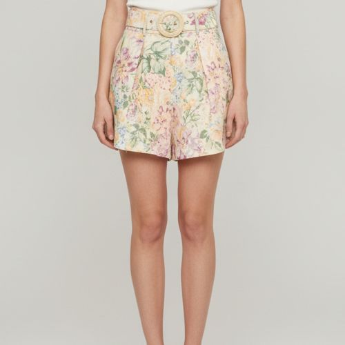 Linen Halliday Tuck Shorts M - Zimmermann - Modalova