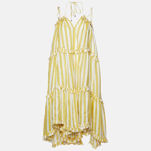 Stripe Print Linen Flared Dress S - Zimmermann - Modalova