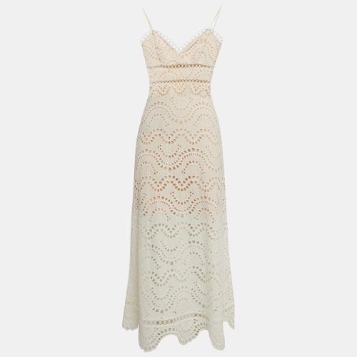 Zimmermann Ivory White Cotton Jaya Wave Midi Dress S - Zimmermann - Modalova