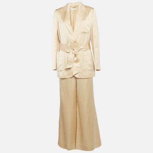 Zimmermann Beige Crepe Belted Blazer and Pants Set L - Zimmermann - Modalova