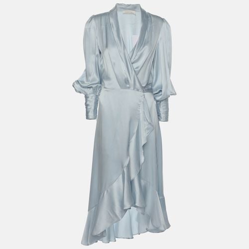 Zimmermann Light Blue Silk Belted Maxi Dress S - Zimmermann - Modalova