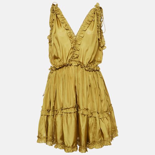 Silk-Habotai Estelle Ruffled Mini Dress S - Zimmermann - Modalova