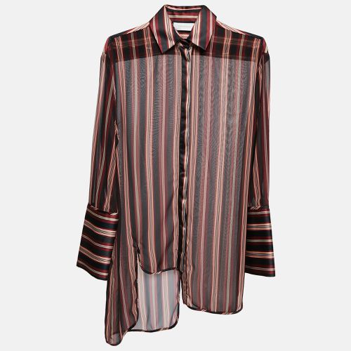 Zimmermann Multicolor Striped Georgette Asymmetrical Shirt L - Zimmermann - Modalova