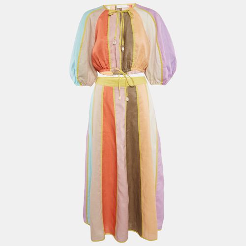 Zimmermann Multicolor Linen Paneled Skirt and Top Set M - Zimmermann - Modalova