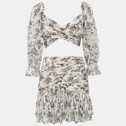 Light Printed Plisse Top and Skirt Set S - Zimmermann - Modalova