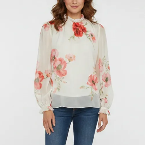 Floral Print Voile Lightburst Billow Blouse S - Zimmermann - Modalova