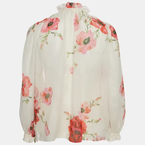 Floral Print Voile Lightburst Billow Blouse S - Zimmermann - Modalova