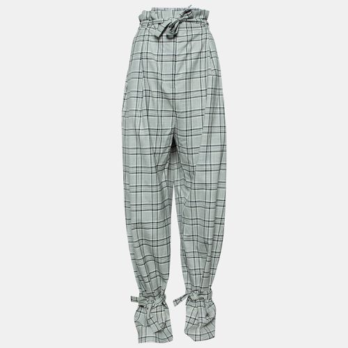 Zimmermann Grey Checkered Wool Paperbag Waist Trousers L - Zimmermann - Modalova