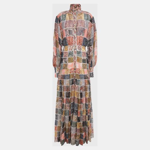 Zimmermann Multicolor Linen & Silk Buttoned Front Maxi Dress XS (SIZE 0) - Zimmermann - Modalova