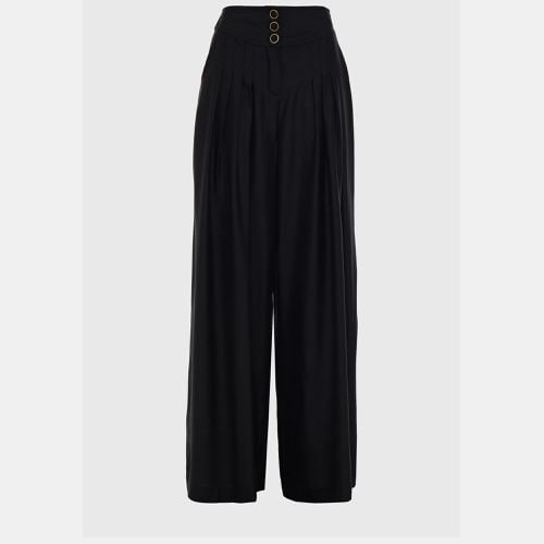 Zimmermann Black Crepe Tapered Pants L (SIZE 3) - Zimmermann - Modalova