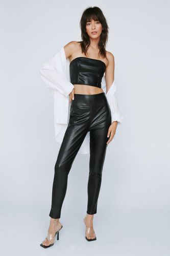 Womens Faux Leather Skinny trousers - - 4 - Nasty Gal - Modalova