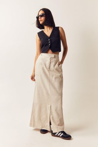 Womens Premium Tailored Linen Maxi Skirt - - 12 - Nasty Gal - Modalova
