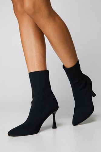 Womens Knitted Pointed Toe Ankle Sock Boots - - 8 - Nasty Gal - Modalova