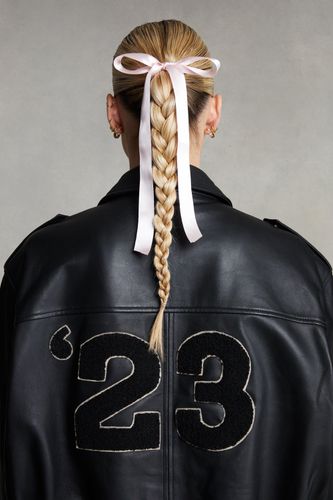 Womens Real Leather Bomber Jacket - - 4 - Nasty Gal - Modalova