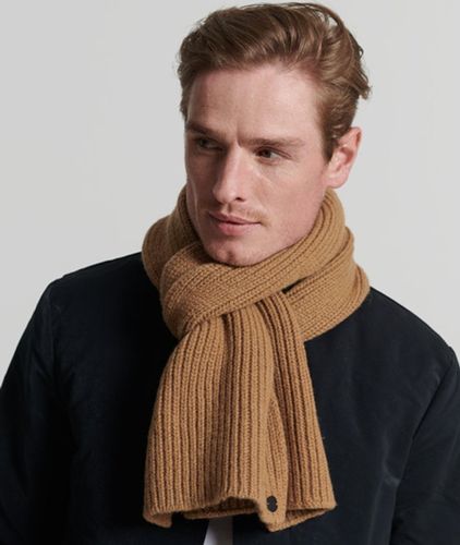 Herren Gerippter Studios Premium Schal, Größe: Einheitsgröße - Superdry - Modalova