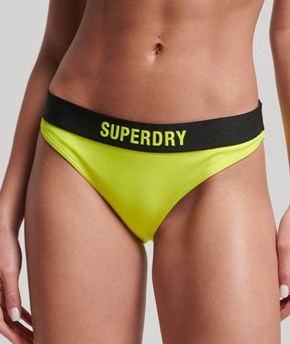 Damen Elastisches Bikinihöschen aus Recyceltem Material - Größe: 44 - Superdry - Modalova