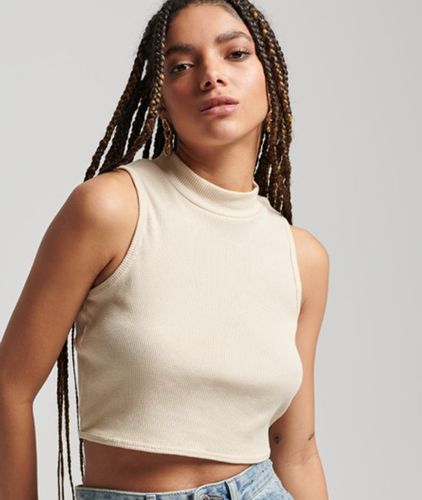 Damen Kurztop mit Angedeutetem Ausschnitt - Größe: 44 - Superdry - Modalova