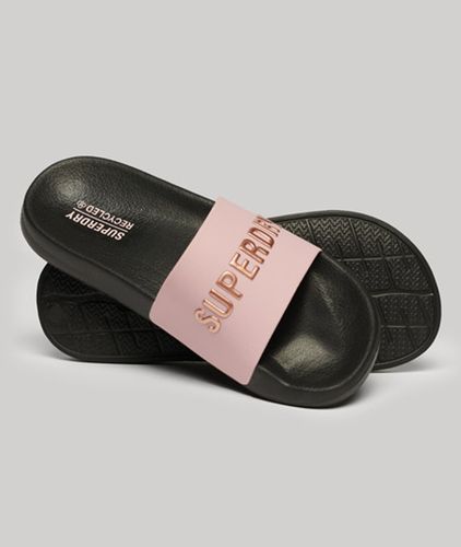 Damen Code Logo Badeschlappen - Größe: S - Superdry - Modalova