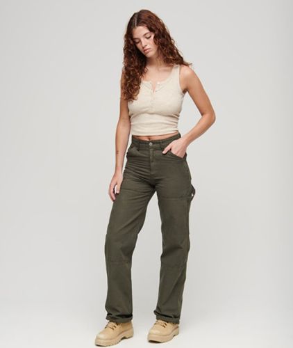 Damen Carpenter Hose mit Weitem Beinschnitt - Größe: 32/32 - Superdry - Modalova