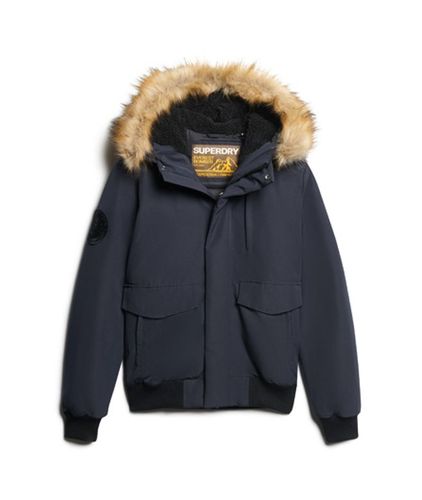 Men's Hooded Everest Puffer Bomber Jacket / Nordic Chrome - Size: S - Superdry - Modalova