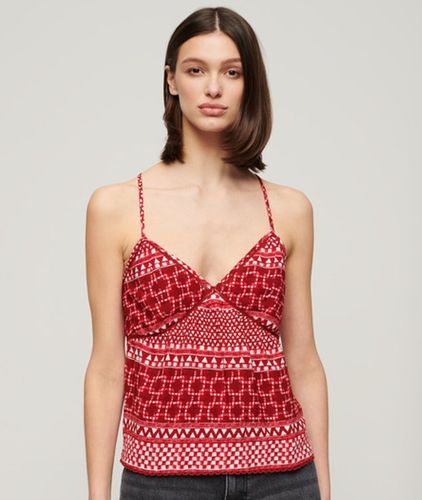 Damen und Trägertop aus Webstoff mit Grafikdruck, Größe: 38 - Superdry - Modalova