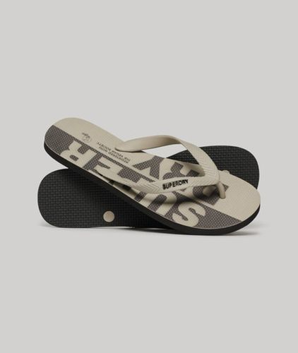 Herren Logo Vegane Flip-flops - Größe: 6-7 - Superdry - Modalova