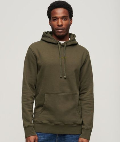 Herren Hoodie mit Lockerer Passform und Mikro-logo - Größe: M - Superdry - Modalova