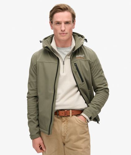 Herren Ripstop Softshell Trekker Kapuzenjacke - Größe: S - Superdry - Modalova