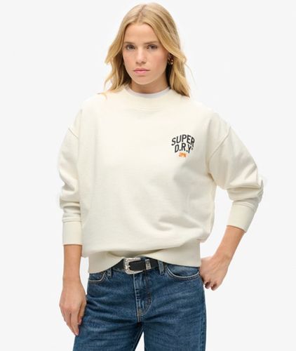 Damen Locker Geschnittenes Workwear Sweatshirt mit Grafik - Größe: 40 - Superdry - Modalova