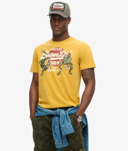 Men's Tokyo Graphic T-shirt Yellow / Oil Yellow - Size: L - Superdry - Modalova